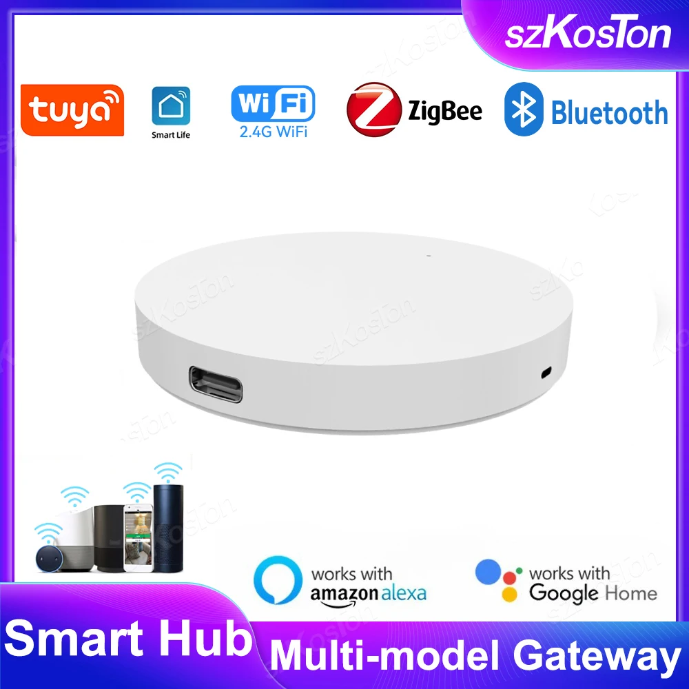 Tuya ZigBee/Bluetooth Smart Vārti Hub Smart Home Tilta Smart Dzīves APP Bezvadu Tālvadības pults Darbojas ar Alexa, Google Alise0