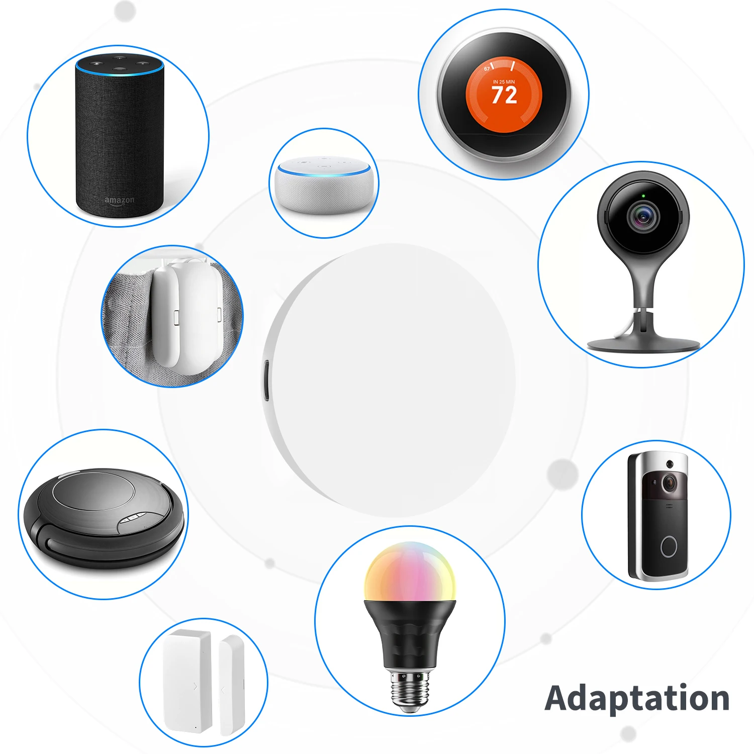 Tuya ZigBee/Bluetooth Smart Vārti Hub Smart Home Tilta Smart Dzīves APP Bezvadu Tālvadības pults Darbojas ar Alexa, Google Alise1