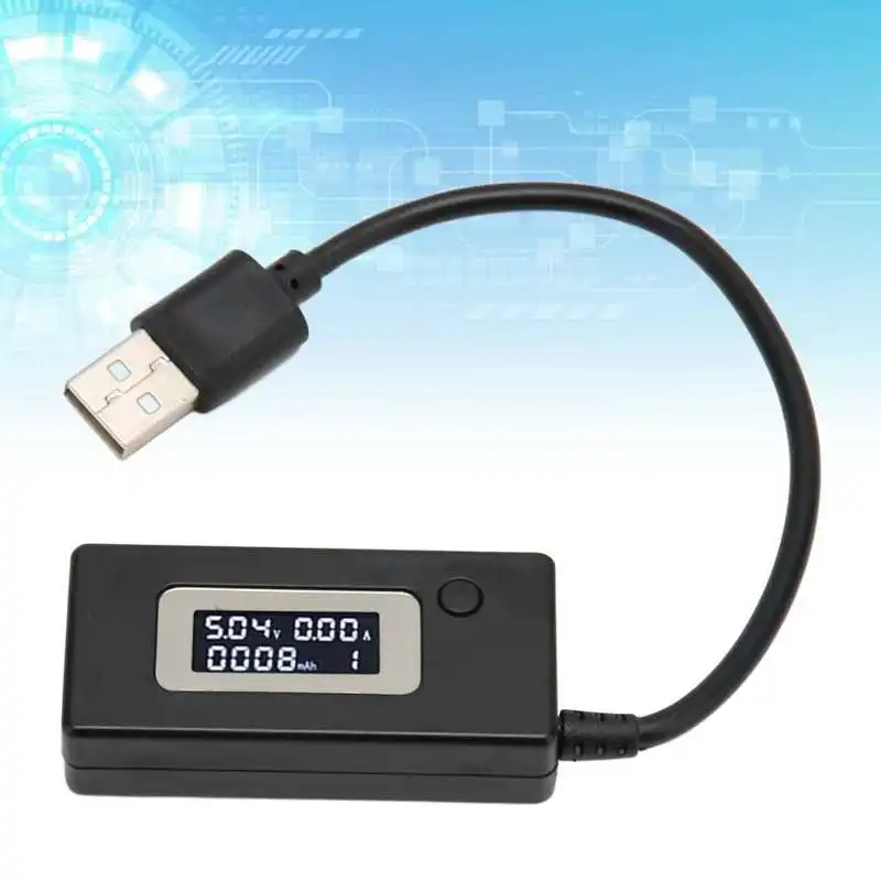 USB Spriegums Strāvas Testera LCD Displejā 50mA‑3500mA USB Multimetrs 3‑15V 0.05 A‑3.50 A5