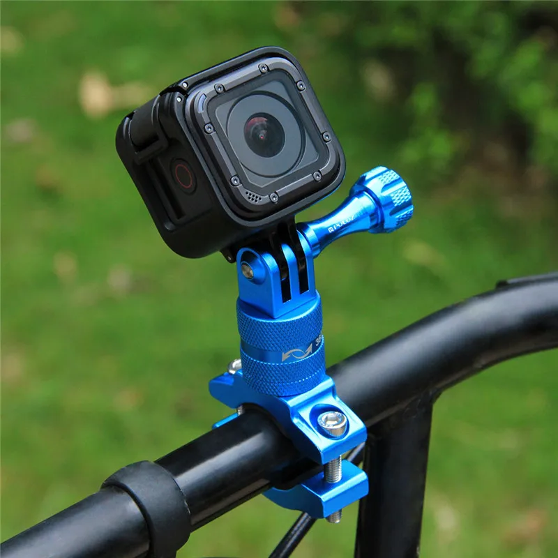Velosipēdu Turētājs 360 Šarnīrsavienojuma Stūres Statīva Adapteris Pievienojams Par GoPro HERO 9/8 Black/Max Action Camera Bike Mount Montāžas Skrūves Jaunas3