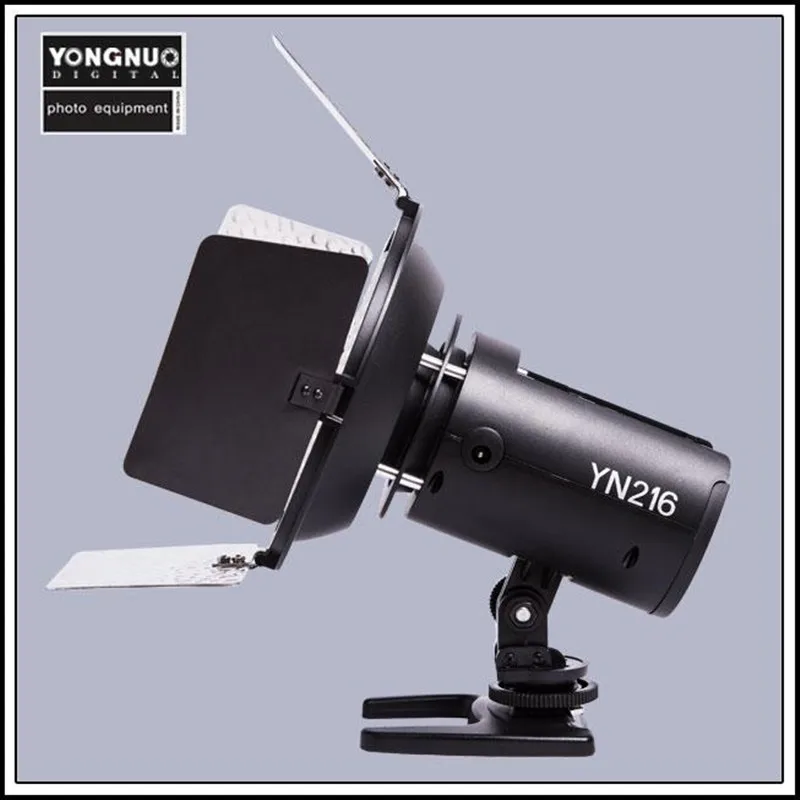 YONGNUO YN216 YN-216 LED Video Gaisma ar Krāsu Temperatūra 5600K un 4 Krāsu Plates Canon Nikon Sony Videokameras spoguļkameras1