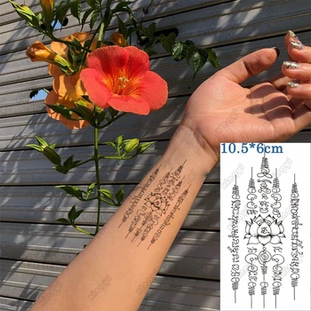 Ūdensnecaurlaidīgus Pagaidu Tetovējumu Uzlīmes Gudrs Attēls Lotus Bērnu Roku Delnas Puses Ūdens Nodošanu Viltus Tatto Body Art Sievietes Vīrieši