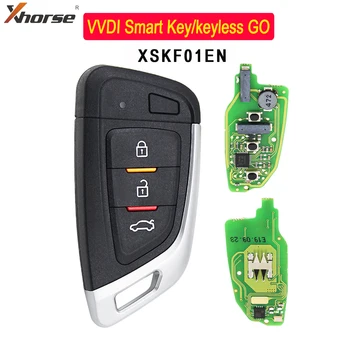 3 Pogas Xhorse VVDI Smart Remote Taustiņu XS Sērija XSKF01EN Keyless Go VVDI-Instruments, angļu Versija 1/3/5/10PCS/Daudz