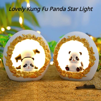 Jauki Kung Fu Panda Zvaigžņu Gaismu Guļamistabā Sveķu Artefakts Apdare Nosūtīt Klasesbiedrus Dzimšanas Dienas Dāvanas, Mājas Piederumi