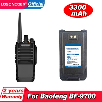 LOSONCOER 3300mAh Baterija Baofeng BF-9700 Bateriju Walkie Talkie, Li-ion akumulators BF-A58