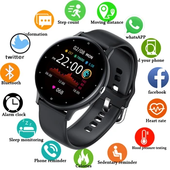LIGE ir 2021. Modes Smart Skatīties Dāmas Sirdsdarbības Ātrums, asinsspiediens daudzfunkcionālais Sporta Skatīties Vīrieši Sievietes Ūdensizturīgs Smartwatch Sievietēm