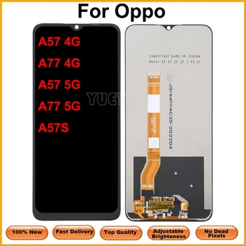 Par Oppo A57 4G/5G CPH2387 PFTM20 A57S LCD Displejs, Touch Screen, Lai Oppo A77 4G/5G LCD CPH2385 CPH2339 Ekrāna Replacament