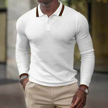 Četri gadalaiki atloks garām piedurknēm polo krekls vīriešu ietilpst t-krekls Slim moderns simti jaunu T-krekls topi vīriešu modeļi