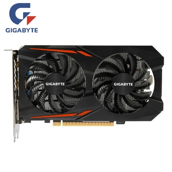 GIGABYTE Sākotnējā GPU GTX 1050 2GB Video Karte 128 bitu GP107-300 Grafikas Kartes NVIDIA Karte Geforce GTX1050 2GB, VGA, HDMI, ko Izmanto