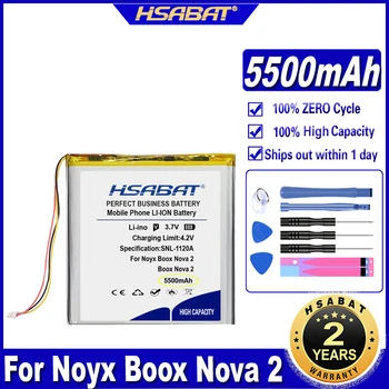 HSABAT Nova Pro 5500mAh Akumulatoru Noyx Boox Nova 2/ Boox Nova Nova Pro Baterijas