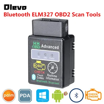 1.5 OBD 2 Uzlabotas Smart Mini ELM327 HH Auto OBD2 VAR AUTOBUSA Skeneris Instruments Bluetooth OBDII Saprātīga Diagnostikas Atbalsta Čipu Super