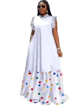 2023 Elegants Āfrikas Kleitas Sievietēm Dashiki Rudens Pavasara Maxi Kleita Dāmas Tradicionālo Āfrikas Apģērbi