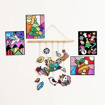 Ins Bērnu Roku darbs DIY Pieņemšanas Krāsains Uzlīmes Karikatūra Puzzle Burvju Lāzera Uzlīmes, Rotaļlietas Materiāla Iepakojuma Folija Māksla