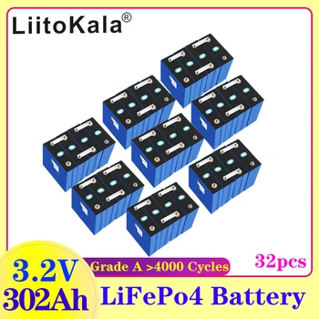 32PCS lifepo4 baterijas 3.2 v 302Ah 310Ah Uzlādējams Šūnu Litija Dzelzs Fosfāta DIY Golfa Automašīnas Laivu RV Saules Sistēmu ES un ASV Nodokļu Brīva,