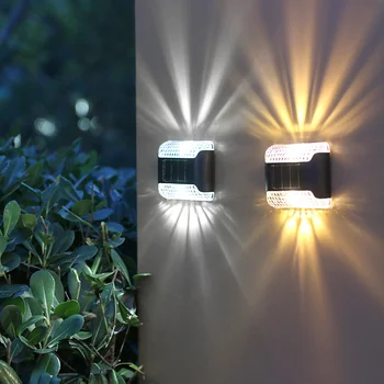 6Pack LED Solārās Lampas Āra Ūdensizturīgs Saules Gaismas Sētas Pagalmā, Terases Balkonu Dārza Dekorēšanai