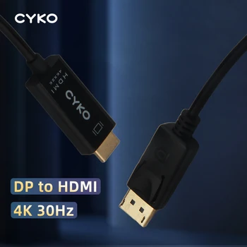 CYKO DP, HDMI Kabeli DisplayPort Vīriešu Vīriešu, HDMI Saderīgas Video Audio Kabeli Uz Datoru, Klēpjdatoru, TELEVIZORU, Monitoru, Projektoru