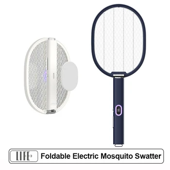 3life Salokāms Elektriskās Odu Swatter Sadzīves USB Uzlādējams Rokas Moskītu Lampa, 2 in 1 Multifunkcionāla Fly Swatter