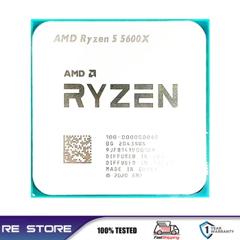 Izmantot Ryzen 5 R5 5600X 3.7 GHz Sešu Kodolu Divpadsmit-Diegi CPU Procesors 7NM 65W L3=32M Socket LGA AM4 B550M B550 Mātesplati