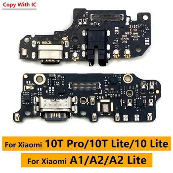 USB Ports Uzlādes Doks Xiaomi Mi 8 9 9T 10 10T Pro Lite A1 A2 Lite Lādētāja Spraudnis Savienotāja Valdes Flex Kabelis