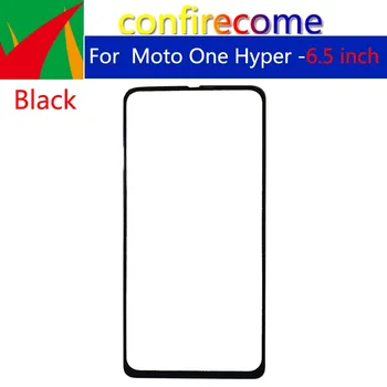 10Pcs\daudz Ārējais Ekrāns Motorola Moto Viena Hyper Priekšā Touch Panelis LCD Displejs Ārējā Stikla Vāciņu, Objektīva Remonts Nomainītu Detaļas