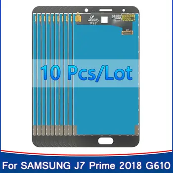 Vairumtirdzniecības 10 gab Testa J7 Ministru LCD Samsung Galaxy J7 Ministru G610 Lcd Displejs G610F Ar Touch Screen Montāža Nomaiņa J7P