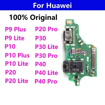 100% Oriģināls USB Savienotājs Lādētāja Uzlādes Ports Huawei P9 P10 P20 P30 P40 Lite Plus Pro Doks Maksas Valdes Flex Kabelis