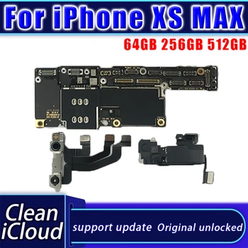 Bezmaksas Piegāde 100% Oriģināls Atbalsta Atjauninājums Plate iPhone XS MAX Pamatplates Ar Pilnu Chip Loģika Galvenās Valdes Tīru iCloud