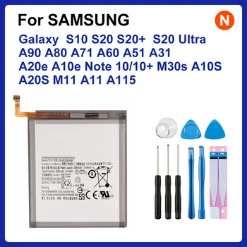 SAMSUNG oriģinālo Akumulatoru Samsung Galaxy S10 S20 S20+ S20 Ultra A90 A80 A71 A60 A51 A31 A20e A10e Piezīme 10/10+ M30s A20S M11