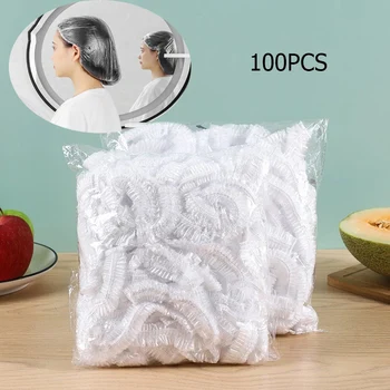 Virtuves Izmantojamo Pārtikas Vāciņu Plastmasas Wrap Elastīgs Pārtikas Vāki Augļu Bļodas Krūzes Cepures Uzglabāšanas Svaigi Saglabājot Taupīšana Soma 100gab