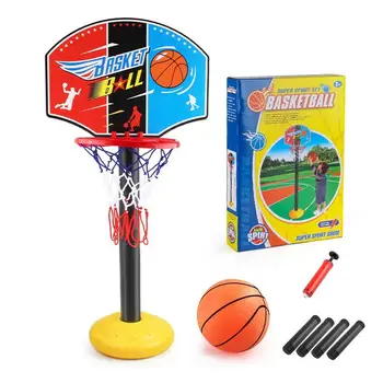 Bērni Basketbola Stāvēt Mini Basketbola Mērķis Rotaļlietas Komplekti, Regulējams Spēlēt Toddler Basketbola Hops Rotaļu Komplekts Ar Backboard Sūknis Bāzes