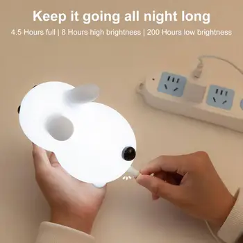 1 Komplekts Praktiska Nakts Gaisma Plašu Piemērošanu, LED Gaismas Mirgošanas Bez Apgaismojuma USB Uzlādes LED Galda Lampa Ornaments