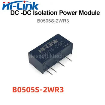 Bezmaksas piegāde 10pcs/daudz Hi-Link 5V, 2W jauda moduli B0505S-2WR3 90% konversijas efektivitāte DC DC pārveidotājs sprieguma transformatoru