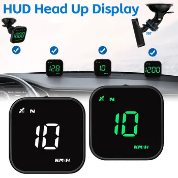 G4S Universālais GPS HUD Auto Head Up Displejs 2.5 Collu LED Digitālo Auto Spidometrs Smart ātruma pārsniegšanu Signalizācijas Atgādinājums Visām Automašīnām
