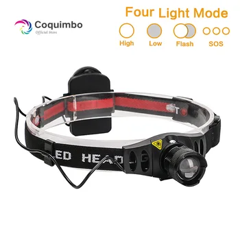 Mini LED Lukturis Zoomable Lukturi Linterna Frontālās 3W AAA Akumulatoru, lieljaudas Galvas Lampas Gaismas Lāpu, Medību, Zvejas, Kempings