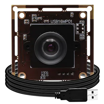 ELP HD mini USB Kameras Modulis 16MP CMOS IMX298 UVC Bezmaksas draiveri PC datoru kameras dokumentu fotografēšanai