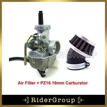 PZ16 Carb 16 mm Karburators, Gaisa Filtrs Clearner Par 70cc 50cc 90cc 110cc Motora Netīrumu Bedres Taka motociklu Go Kart ATV Quad