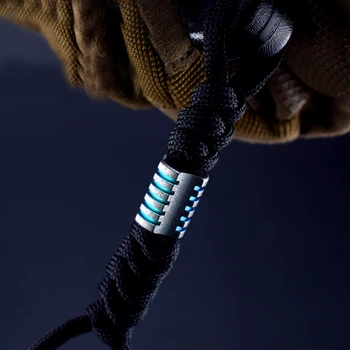 Titāna Metāla Jumta virves Kulons Krelles Vadu Siksniņa Roku darbs Āra EDC radošo Paracord kulons dāvanu