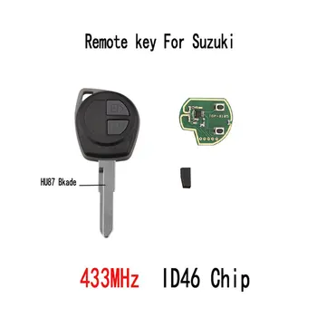 Auto Remote Key Fit SUZUKI SWIFT SX4 ALTO VITARA IGNIS JIMNY Splash 433MHz ID46 Chip