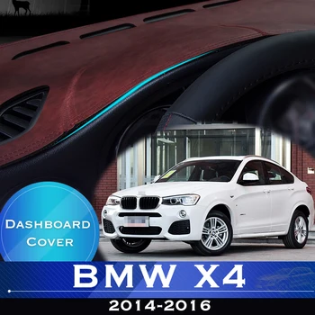 BMW X4 F26 2014. - 2016. Gada Auto Paneļa Izvairīties no Gaismas Pad Instrumentu Platforma Galda Segums Ādas Anti-Slip Dash Mat Paklājs 2015