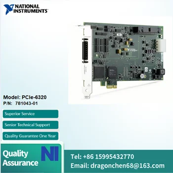 NI PCIe-6320 781043-01 PCI Express, 16 AI (16-bitu, 250 kS/s), 24 DIO daudzfunkciju I/O ierīces