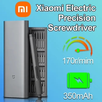 JAUNS Spēcīgs Xiaomi Mijia Precizitātes Elektrisko Skrūvgriežu Komplekts ar Magnētisko 24 GAB S2 Tērauda Skrūvju Galvas, lai Skatīties, Laptop Fotokameras