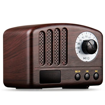 Retro Radio - Portatīvo Skaļruņu Klasika Vintage Stila Mini Izmēra Bluetooth Skaļrunis Ar FM Radio