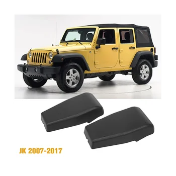 2gab Auto Aizmugures Durvju Loga Stikls Šarnīra augšdaļu Apdarei Jeep Wrangler JK 2007-2017