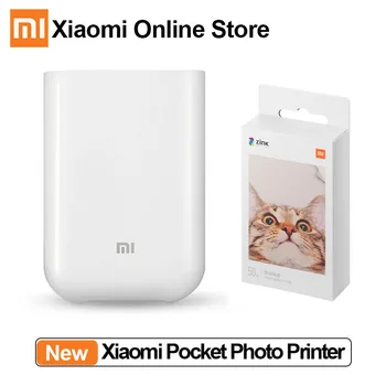 Xiaomi Mijia Portatīvo Foto Printeri AR Printeri 300dpi DIY Daļu 500mAh Bluetooth printeri, kas attēlu mini kabatas printeri Mijia APP