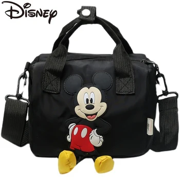 Disney Jaunas Mickey Mouse Messenger Bag Meitene Zēns Somā Mini Bērnu Uzglabāšanas Soma Liela Jauda, Bērnu Minnie Pleca Soma