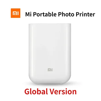 Globālo Versiju Xiaomi Mi Mini Portatīvo Kabatas Foto Printeri Mijia ZINK 300 DPI Papīra pašlīmējošas Bezvadu BT Krāsu Siltuma Pri