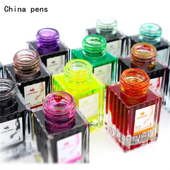 Jinhao 30ml Stikla pudelēs tintes tintes Pildspalvu portatīvo pildspalvu tinte kvalitāte ir nesāpēs pildspalvu Tintes kārtridžu uzpilde skolas, biroja piederumi