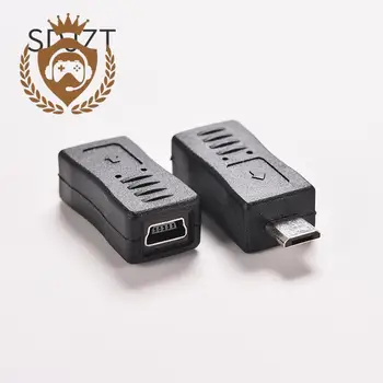 1pc Mini USB Sievietes Micro USB Vīrietis F/M Adapteri Datu Lādētāja Pārveidotājs Savienotājs
