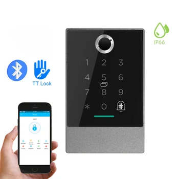 K2 K2F IP67 Waterproof Bluetooth TTLock APP Biometrisko pirkstu Nospiedumu Durvju Piekļuves Kontroles RFID Kartes Piekļuves Kontrolieris Sistēma