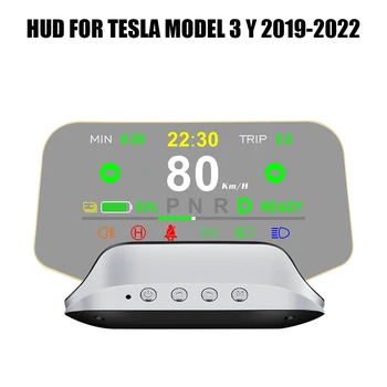 HUD T3 Spidometrs APGR. / min Digitālo Signālu Komplekts Tesla Model 3 Y 2019-2022 Auto Head Up Displejs Spogulis Projektoru